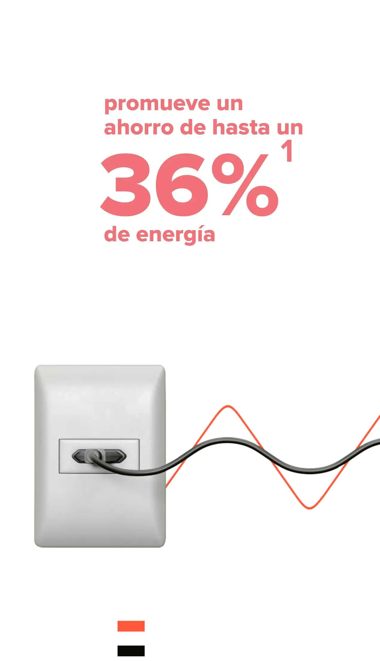 Tecnología Inverter Promueve un ahorro de hasta un Tecnología Inverter 36%¹ de energía Mantiene la temperatura del refrigerador más estable