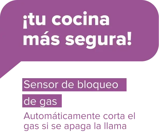 ¡tu cocina más segura! Sensor de bloqueo de gas - Automáticamente corta el gas si se apaga la llama