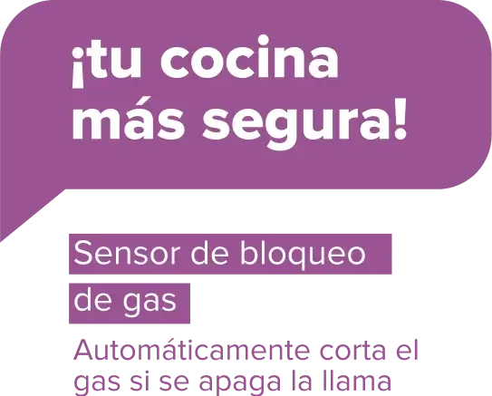 ¡tu cocina más segura! Sensor de bloqueo de gas - Automáticamente corta el gas si se apaga la llama