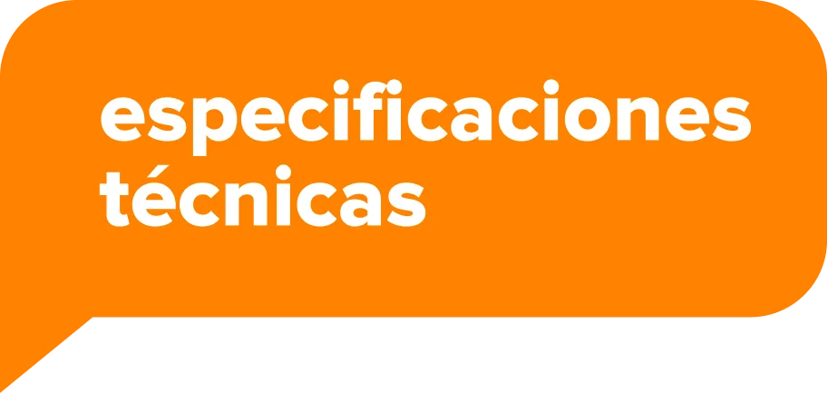 especificaciones técnicas