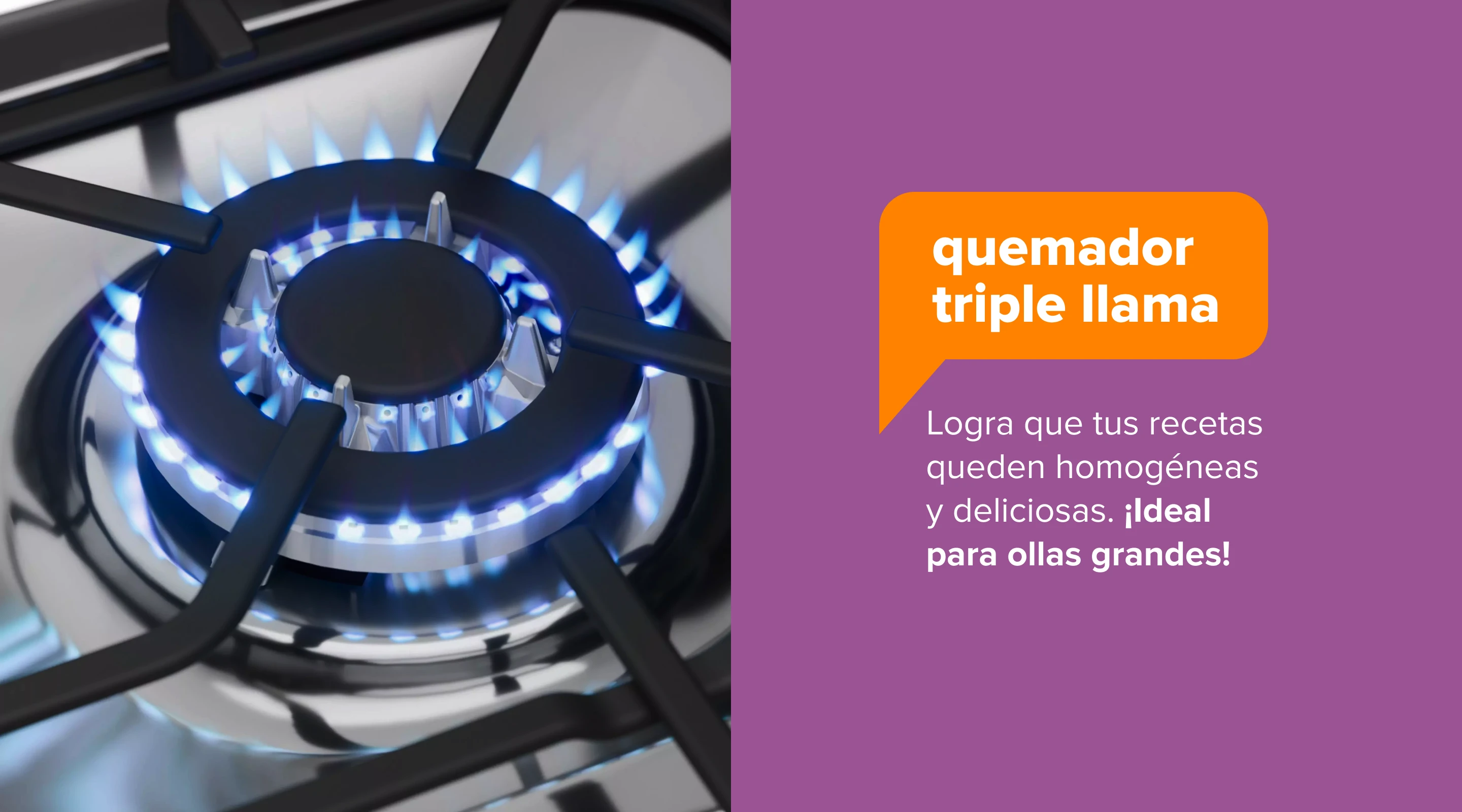 timer. Configura el tiempo de cocción deseado y recibe un bip al final