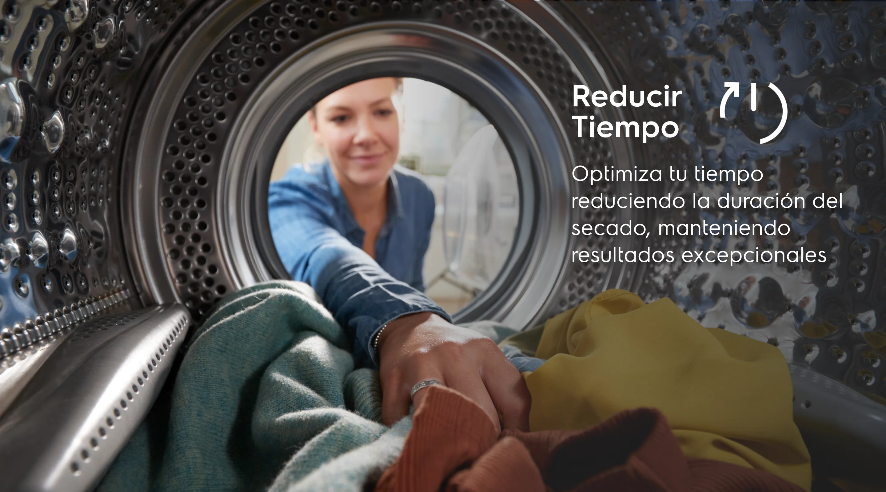 Reducir Tiempo - Optimiza tu tiempo, reduciendo la duracióndel lavado manteniendo resultados excepcionales