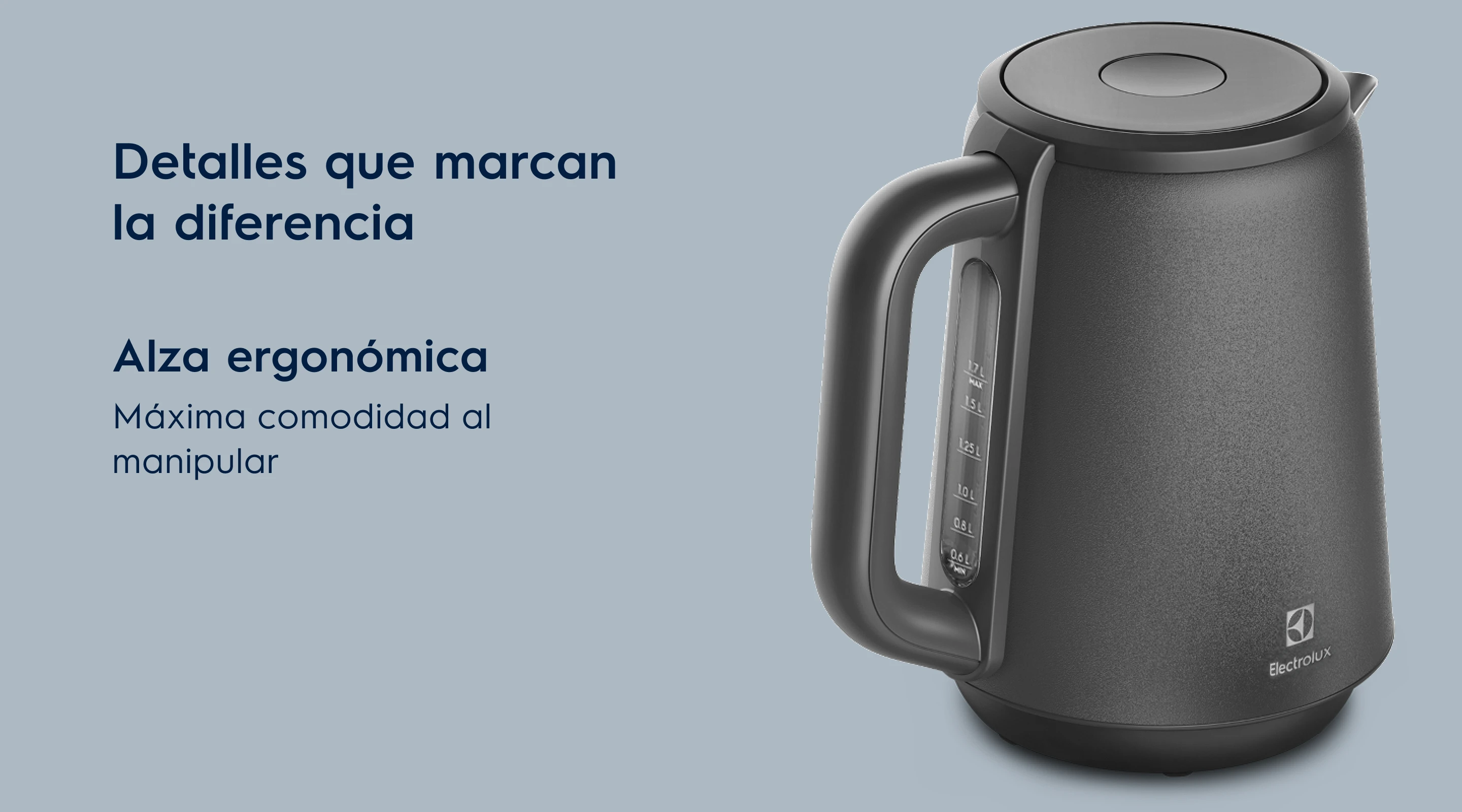 Detalles que marcan la diferencia. Alza ergonómica. Máxima comodidad al manipular