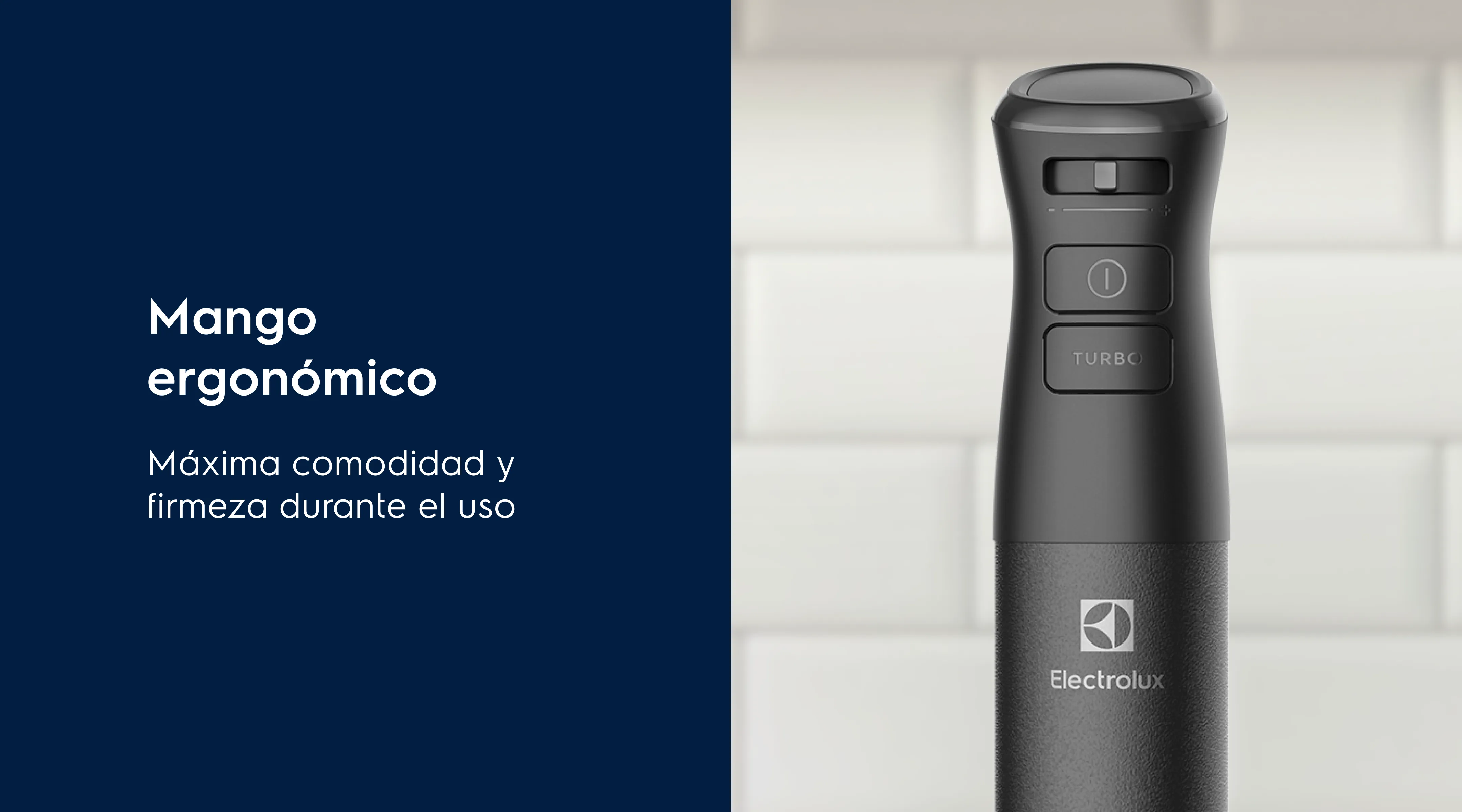 Mango ergonómico. Máxima comodidad y firmeza durante el uso