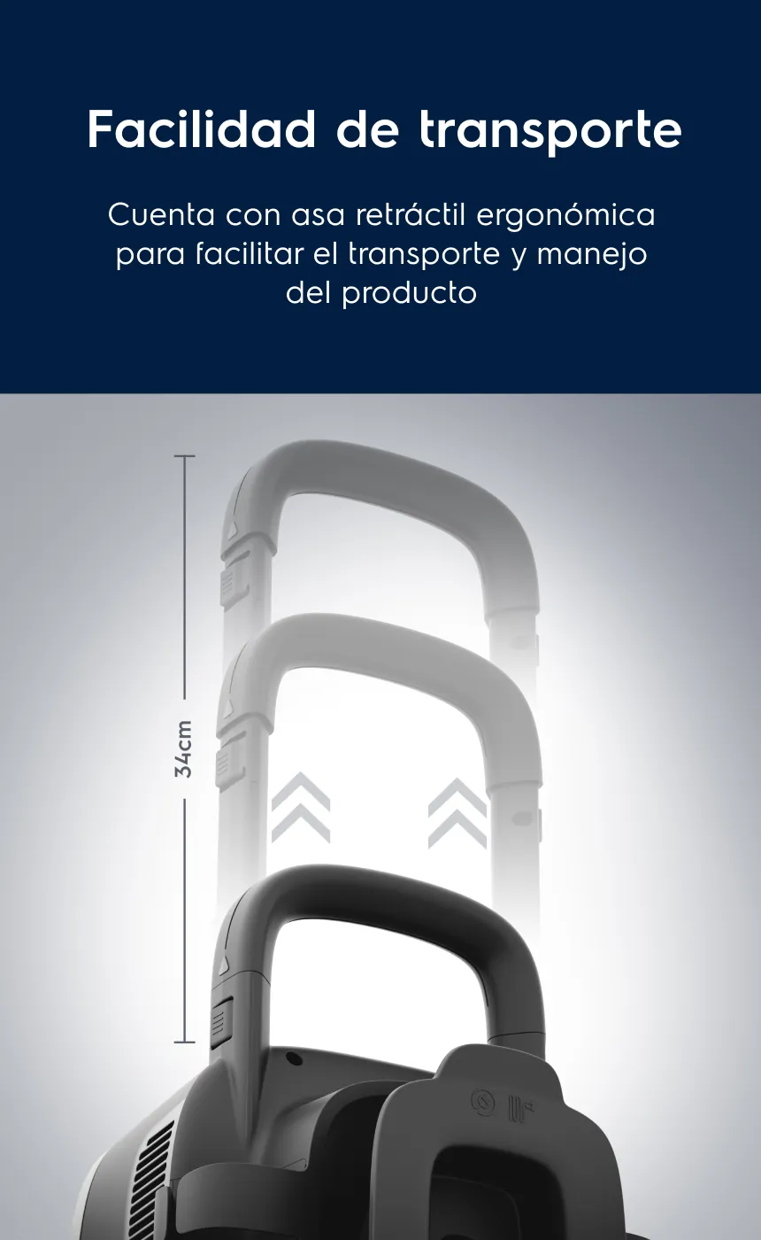 Asa ergonómica - Proporciona comodidad y facilidad de uso, mejorando tu experiencia