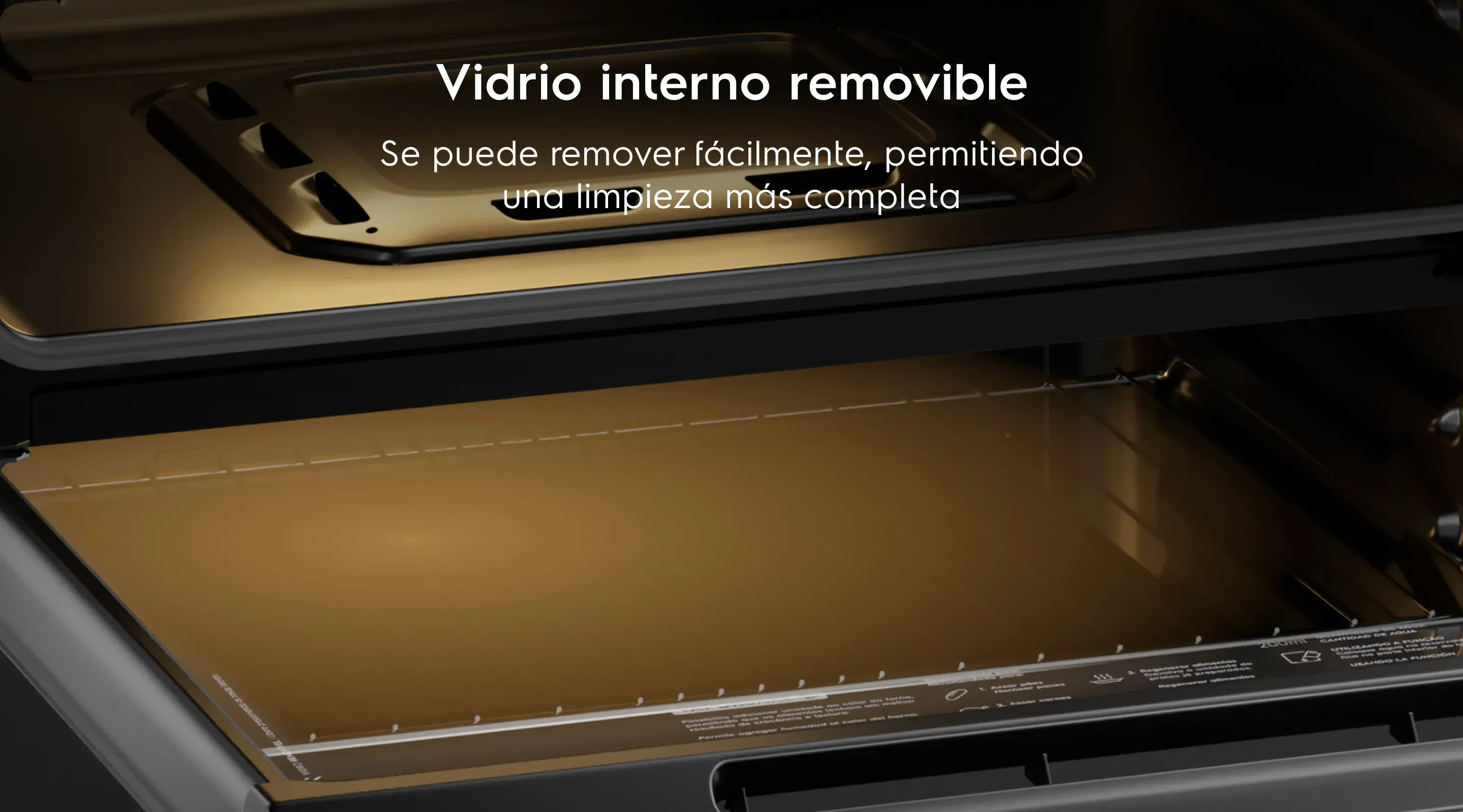 Puerta de vidrio - Sigue la preparación de tus recetas sin tener que abrir la puerta del horno