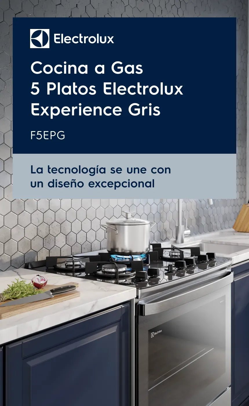 Electrolux Cocina Electrolux Experience 5 Quemadores Negra - F5ECB