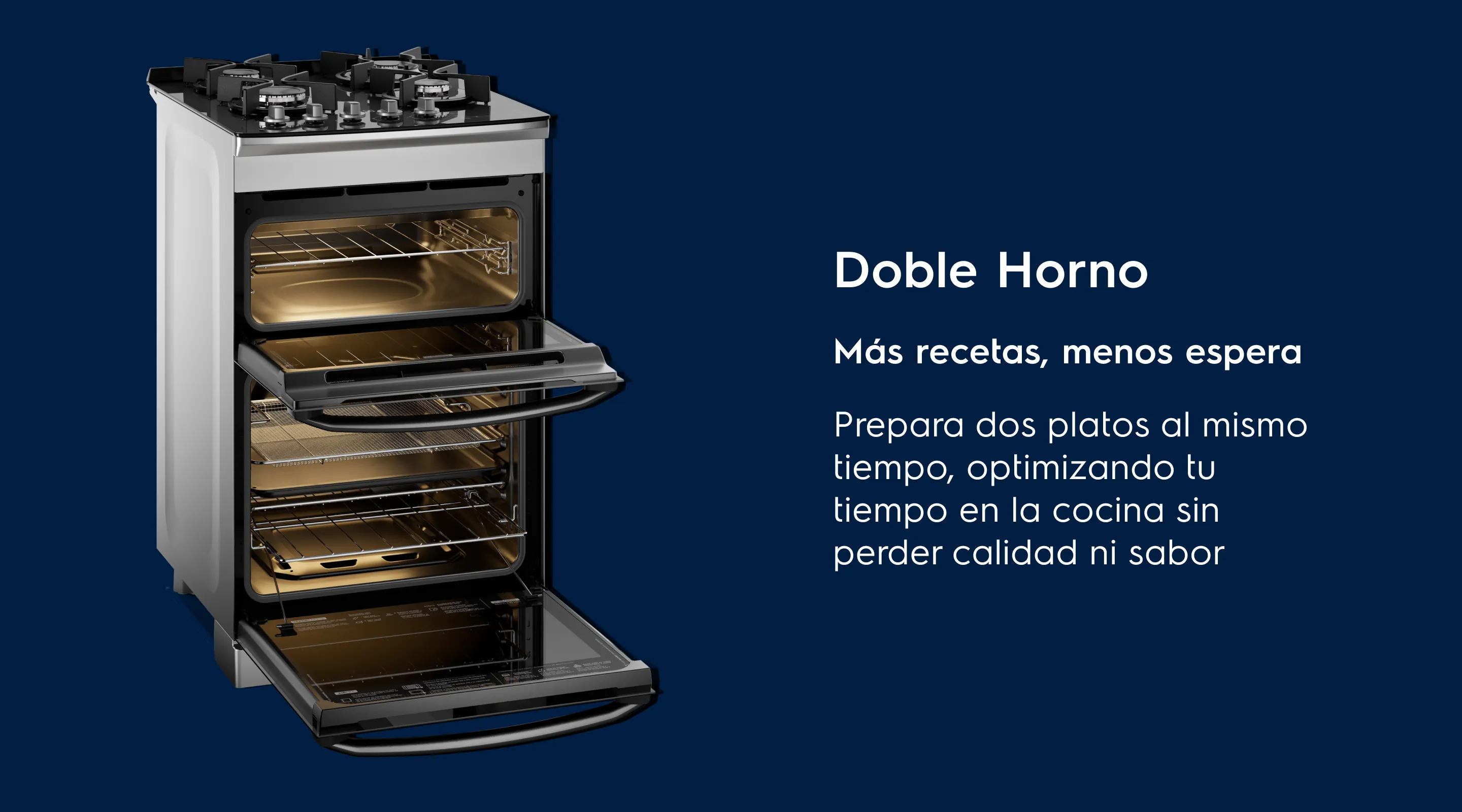 Multi Llama - Disfrutar de comidas riquísimas mientras reducís hasta un 70% las grasas y un 34% las calorías1 Mejor distribución de la llamay más eficiencia al cocinar Perfecta para preparar recetas usando ollas grandes