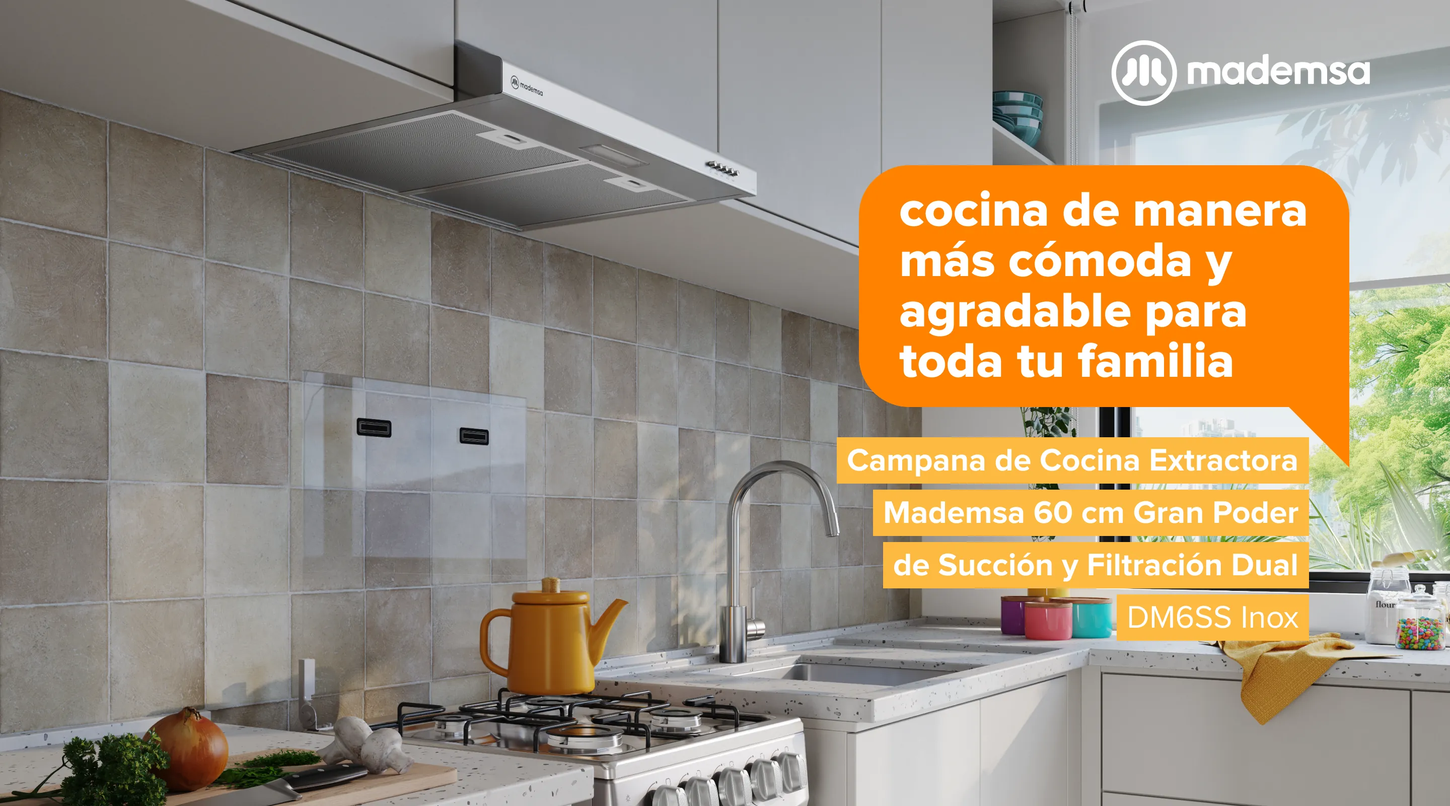 Cocina de manera más cómoda y agradable para toda tu familia DM6SS Inox