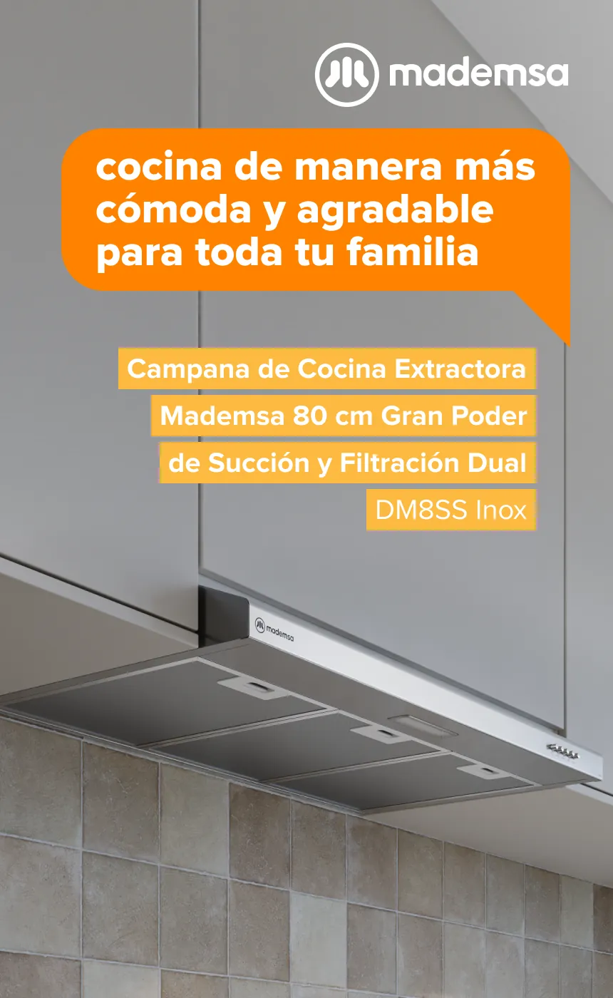 Cocina de manera más cómoda y agradable para toda tu familia DM8SS Inox